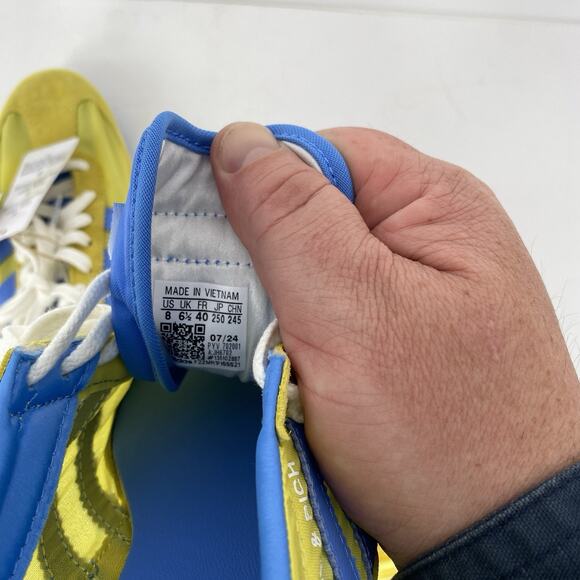 Adidas Sporty and Rich SL72 Yellw and Blue Sneaker Women's Size 9 - Picture 4 of 10